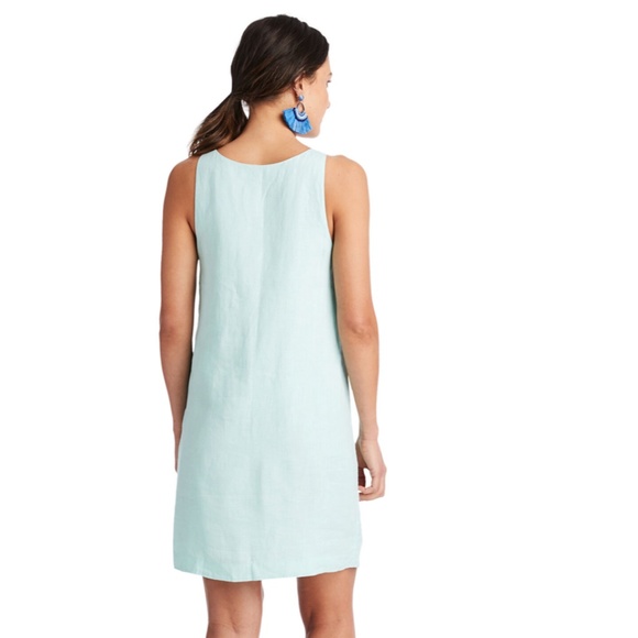 Vineyard Vines Linen Pintuck Cisco Swing Dress - Picture 2 of 5